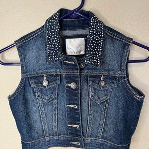 Girls Size 10 crop top Justice vest